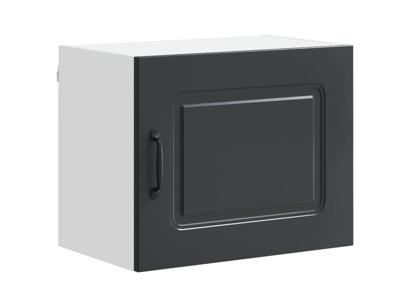  Meuble mural de cuisine | armoire de cuisine 2 pcs noir bois d'ingénierie shl5015  - Conforama E