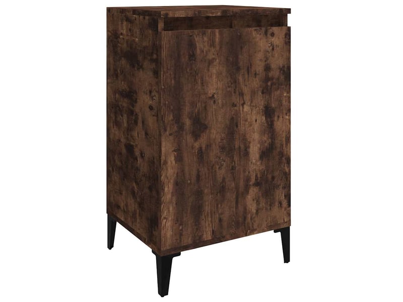  Table de chevet - cabinet de chevet - table de nuit chêne fumé 40x35x70 cm bois d'ingénierie  - Conforama A