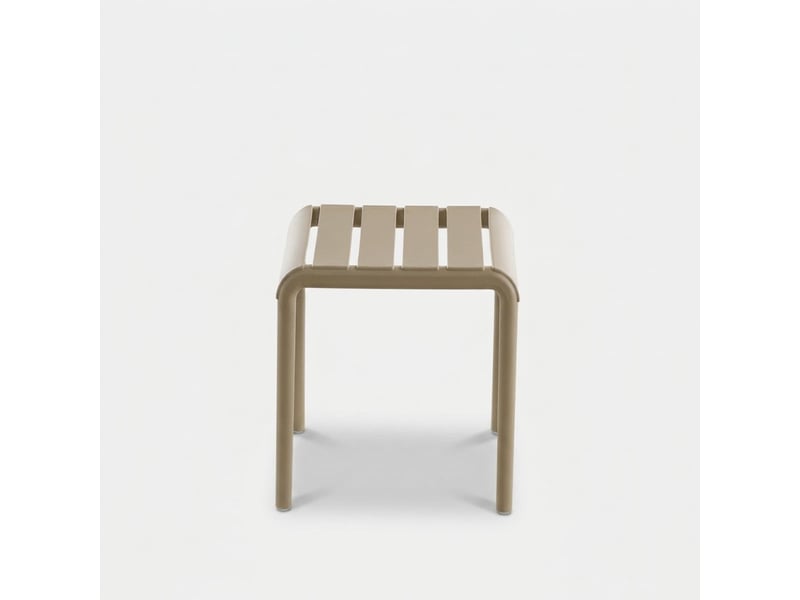  Table basse d'extérieur en polypropylène et fibre de verre bard - gris tourterelle  - Conforama C
