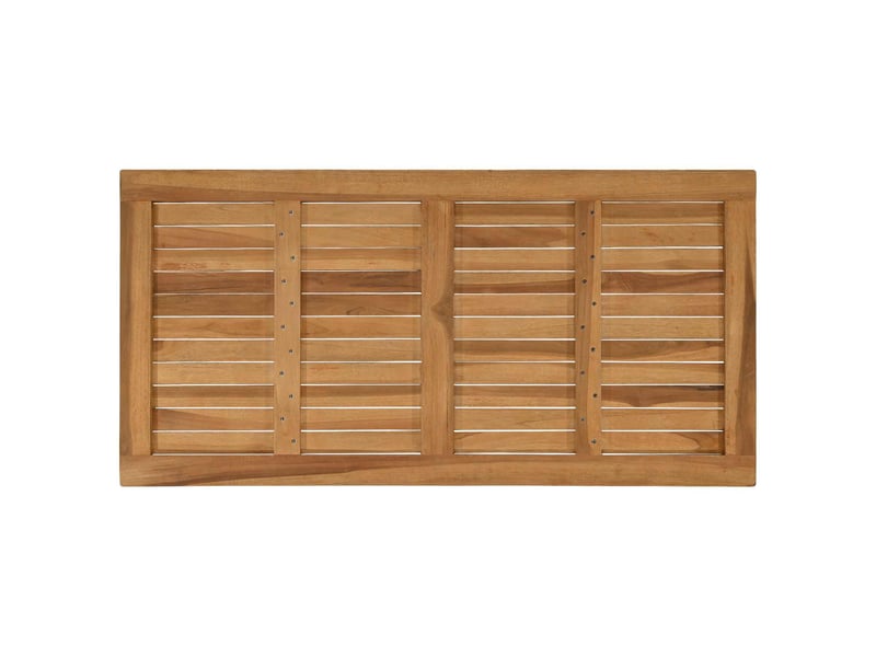  Vidaxl plateau de table rectangulaire bois de teck massif naturel  - Conforama E