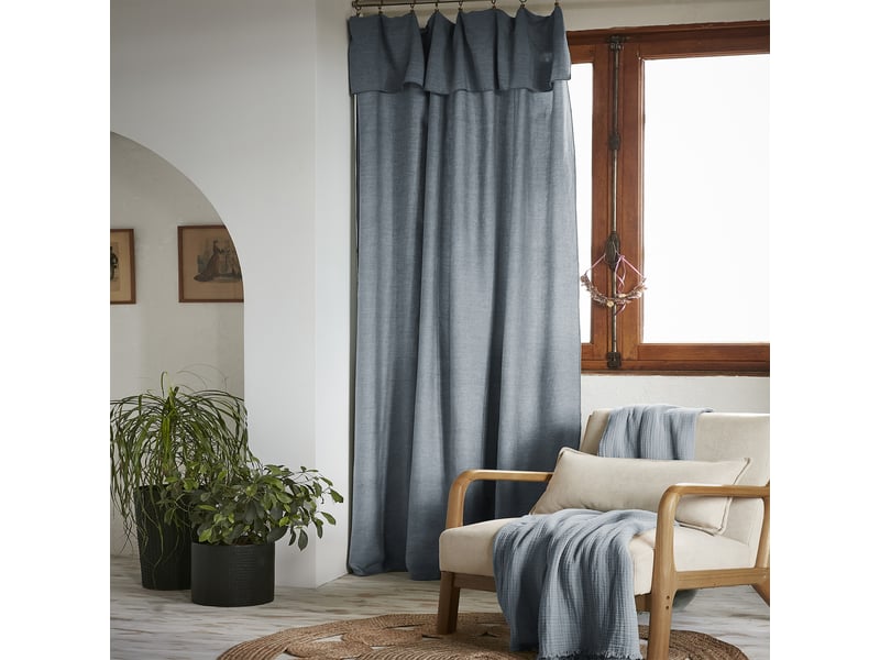  Rideau ajustable 140x270 cm lyocell gabrielle stone PD25219 - Conforama B