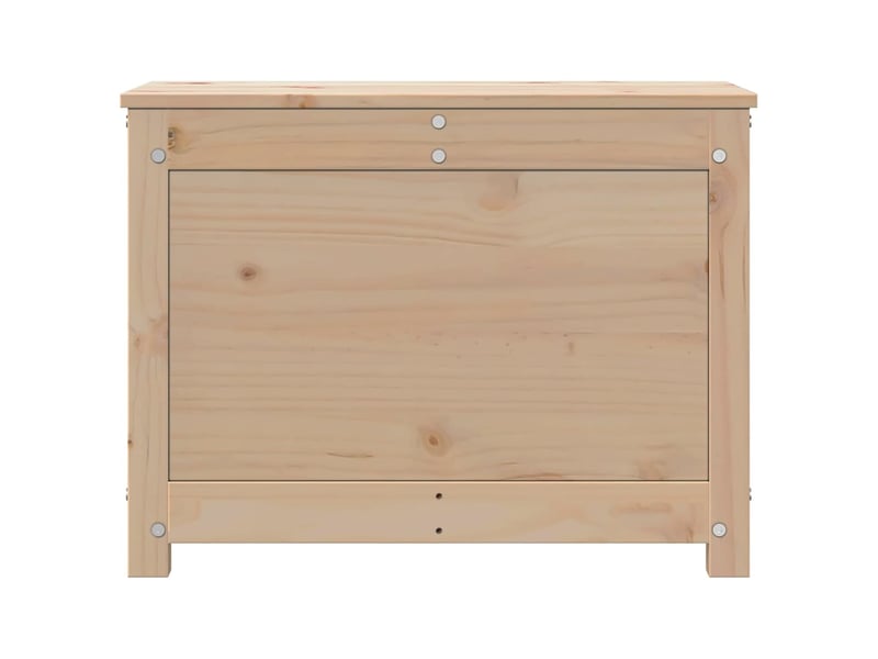  Boîte de rangement, coffre de rangement 60x32x45,5 cm bois massif de pin  - Conforama E