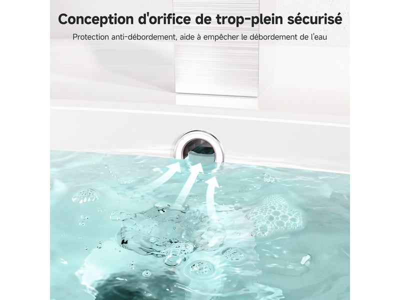  Cecipa max lavabo 49 x 43,5 cm - céramique - semi-circulaire - avec bonde pop-up - avec espace de pose - pour fixation murale - blanc  - Conforama C