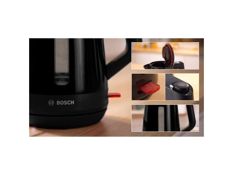  Bosch - bouilloire électrique 1.7l 2400w noir  twk1m123 - mymoment TWK1M123 - Conforama E