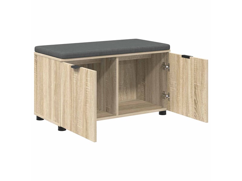  Banc d'entrée, banc interieur avec coussin chêne sonoma 80x38x46 cm shl94023  - Conforama E