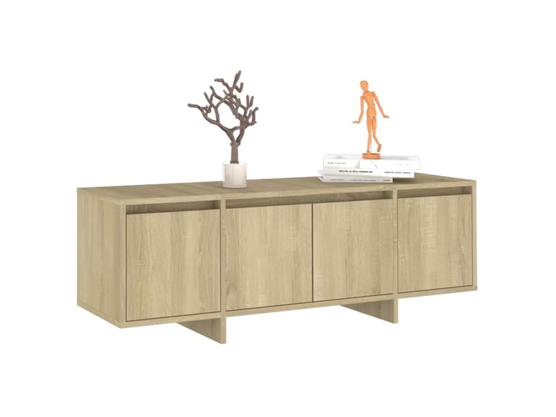 Meuble tv - banc tv - meuble de rangement chêne sonoma 120x30x40,5 cm bois d'ingénierie  - Conforama C