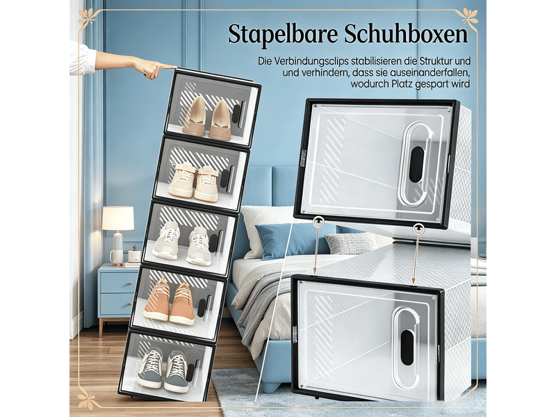  Rangement chaussures empilable modulaire polyvalent 12 pièces  - Conforama E