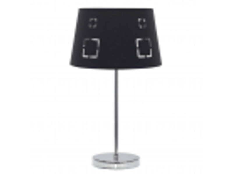  Fabrilamp celaya lampe à poser noire en métal et tissu, 1 x e14, 43 cm 122171009 - Conforama B
