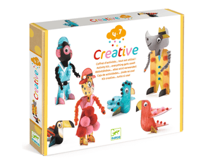 Creative box - coffret d'activités… tout est utilisé ! - 6 chics de la savane djeco