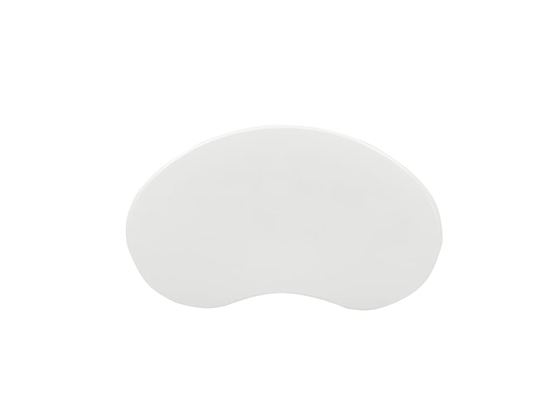  Table basse nuage irrégulière 107 x 66 x 40,5 cm en mdf et pvc blanche  - Conforama D