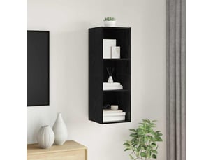 Meuble tv coloris noir 37 cm