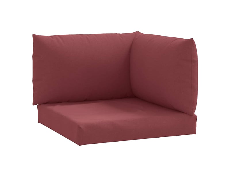  Lot de 3 coussins de palette, coussins de canapé rouge bordeaux mélangé tissu cf59702  - Conforama A