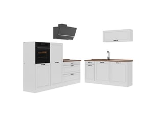 Vicco cuisine, blanc campagneblanc, 220cm sans plan de travail