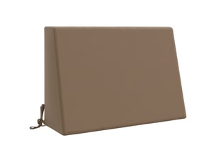 Coussin de dossier, coussin de dos soest 100 % polyester taupe 60 x 20 x 40 cm cf55243