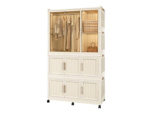 Armoire 9 porte(s) 0 tiroir(s) coloris blanc largeur 45 cm
