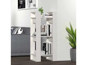 Bibliothèque, étagère de rangement blanc 41x35x91 cm pin solide