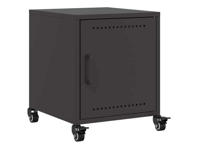  Table de chevet - cabinet de chevet - table de nuit noir 36x39x43,5 cm acier  - Conforama A