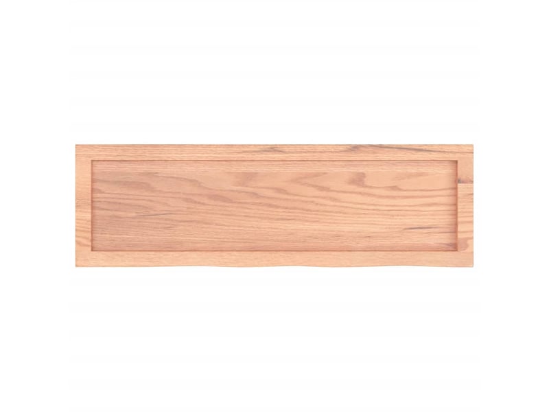  Comptoir de salle de bain, plan de travail marron 100x30x(2-4) cm bois traité cf65780  - Conforama D
