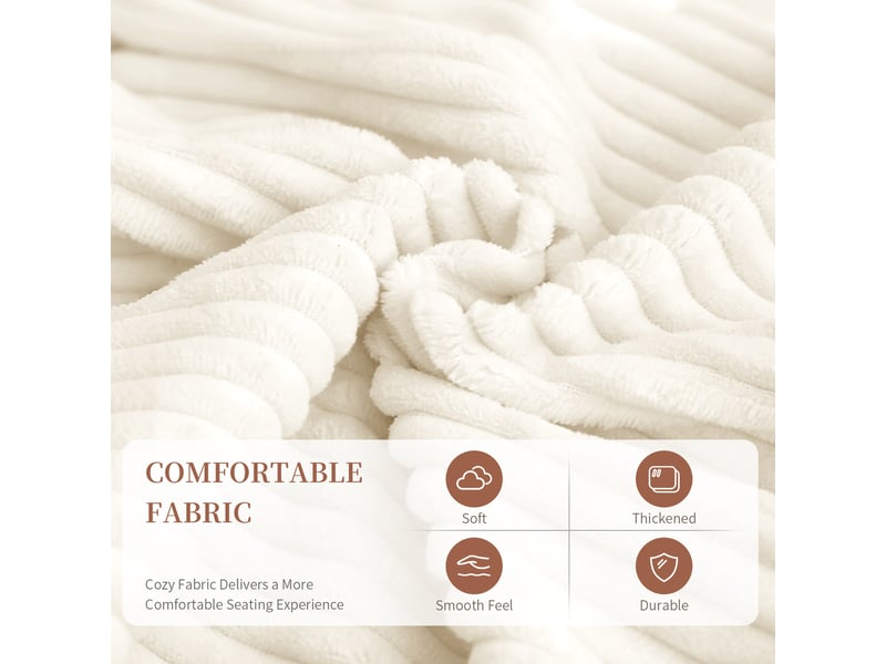  Canapé-lit pliant 87x86x40 cm blanc  - Conforama C