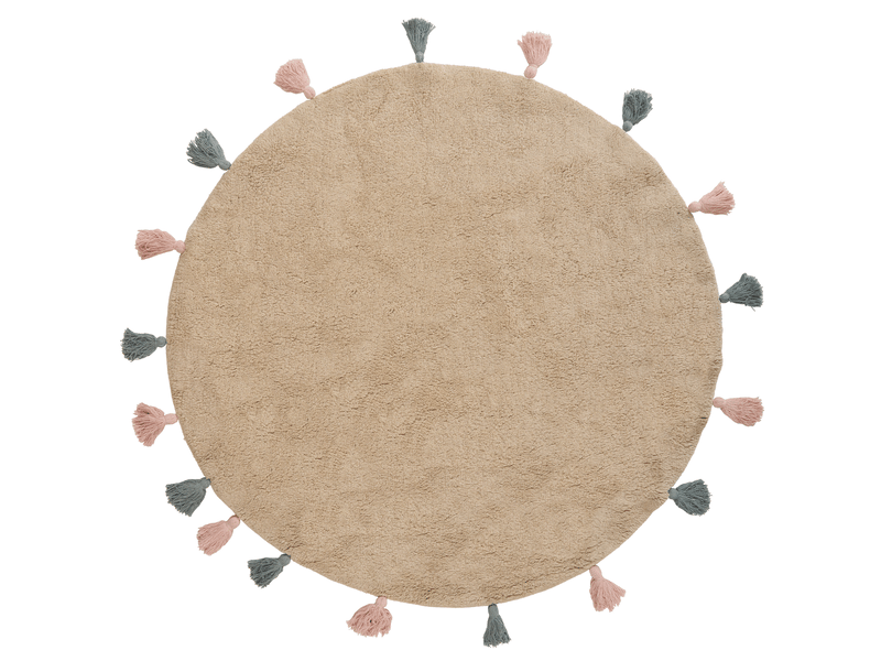  Tapis enfant kodinhi  beige ø 120 cm coton  - Conforama A
