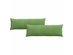 Lot de 2 coussins de canapé, coussins décoratifs vert clair 120 x 40 cm cf59166