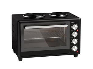 Mini-four 36l 53,1x37,5x39 cm à convection avec deux plaques de cuisson noir