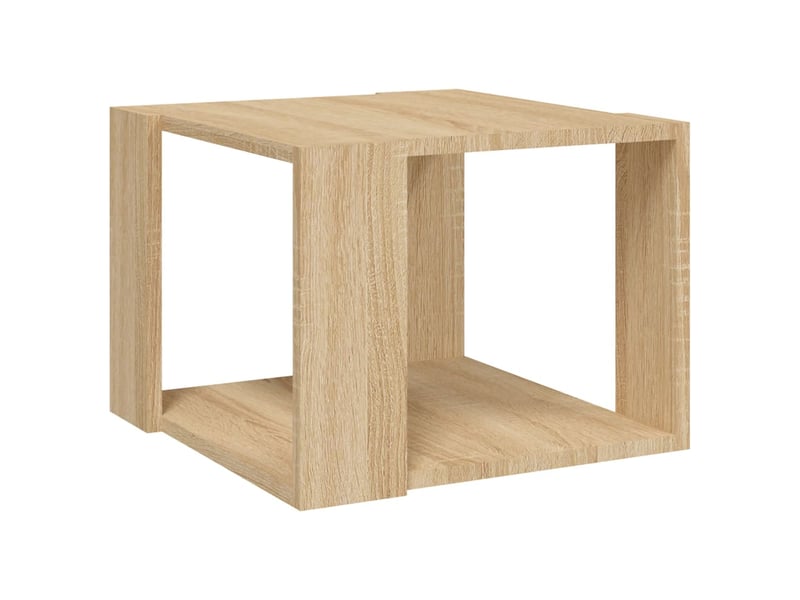  Table basse | table de salon chêne sonoma 40x40x30 cm bois d'ingénierie  - Conforama A
