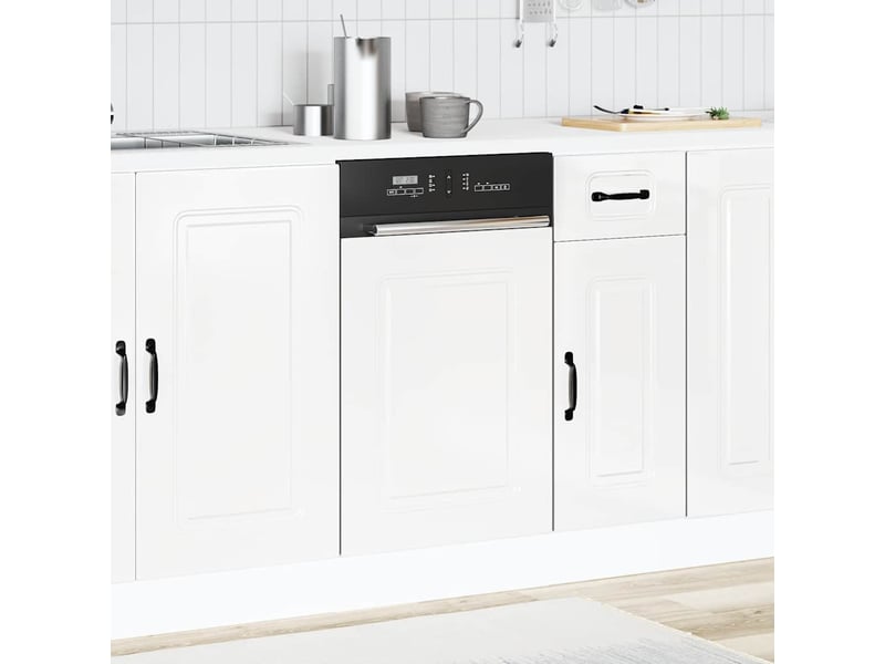  Panneau de lave-vaisselle kalmar blanc brillant 45x1,5x57cm  - Conforama C