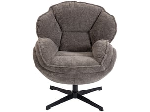 Fauteuil fixe pivotant <strong>PANGIVO</strong> <strong></strong> Velours gris