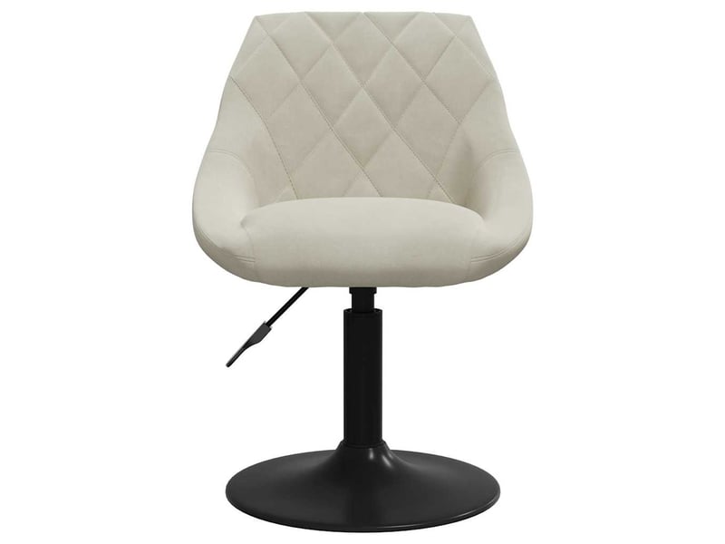  Tabouret de bar, chaise de bar crème velours shl68425  - Conforama C