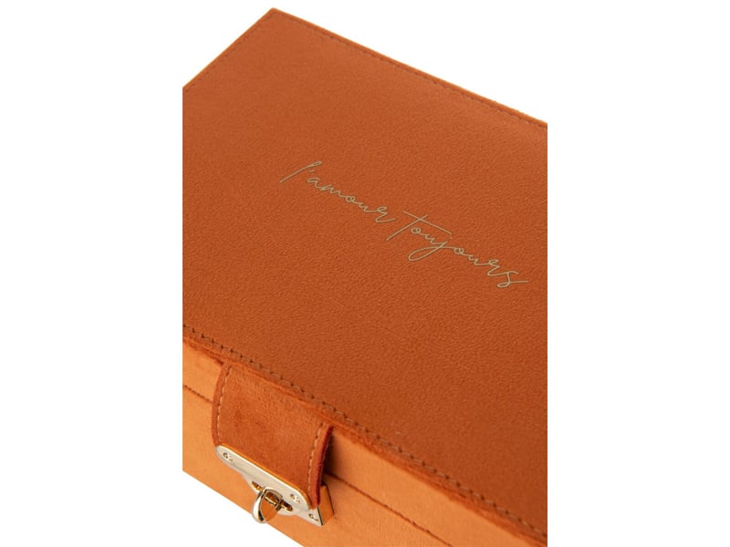 Boîte à bijoux à compartiments oto 21cm rouille  - Conforama E