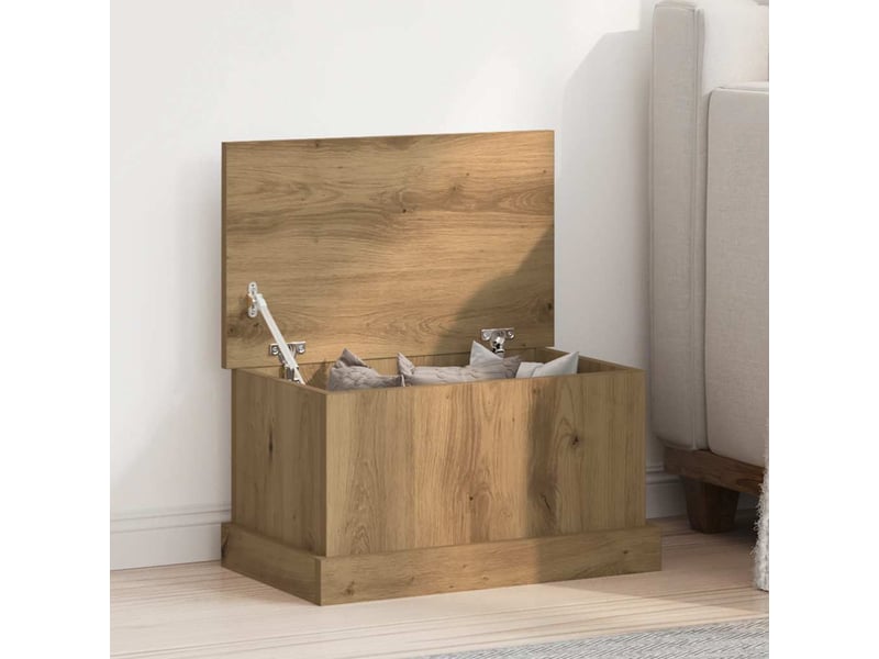  Boîtes de rangement chêne artisanal 30x50x28 cm bois ingénierie  - Conforama B