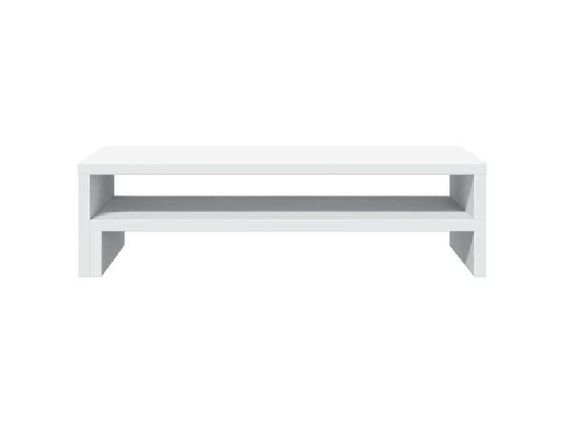  Support de moniteur table meuble bureau 54 x 22 x 15 cm bois d'ingénierie blanc 02_0044888  - Conforama B
