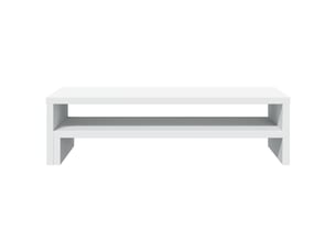 Support de moniteur table meuble bureau 54 x 22 x 15 cm bois d'ingénierie blanc 02_0044888
