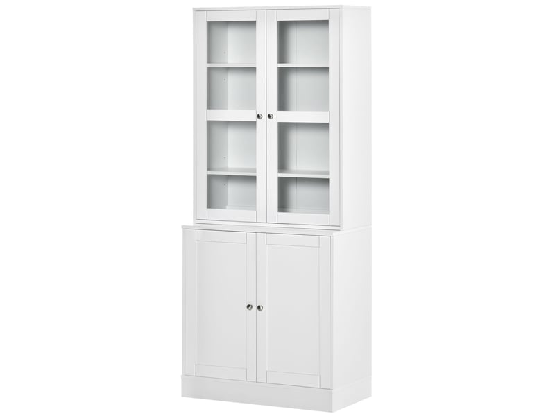  Étagère murale, 2 étagères, 76 cm x 40 cm x 178,5 cm, blanche  - Conforama B