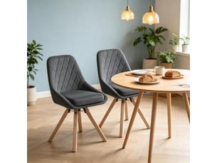 Chaise multifonction pour salle à manger – chaise d'appoint, salon et séjour – lot de 2