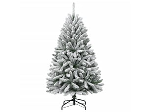 Sapin de noël artificiel, arbre de noël à charnières avec neige floquée 150 cm shl3484