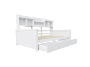 Lit banquette 90x200 cm coloris blanc