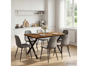 Vidaxl table à manger carrée 120 x 80 x 75 cm bois d'acacia massif