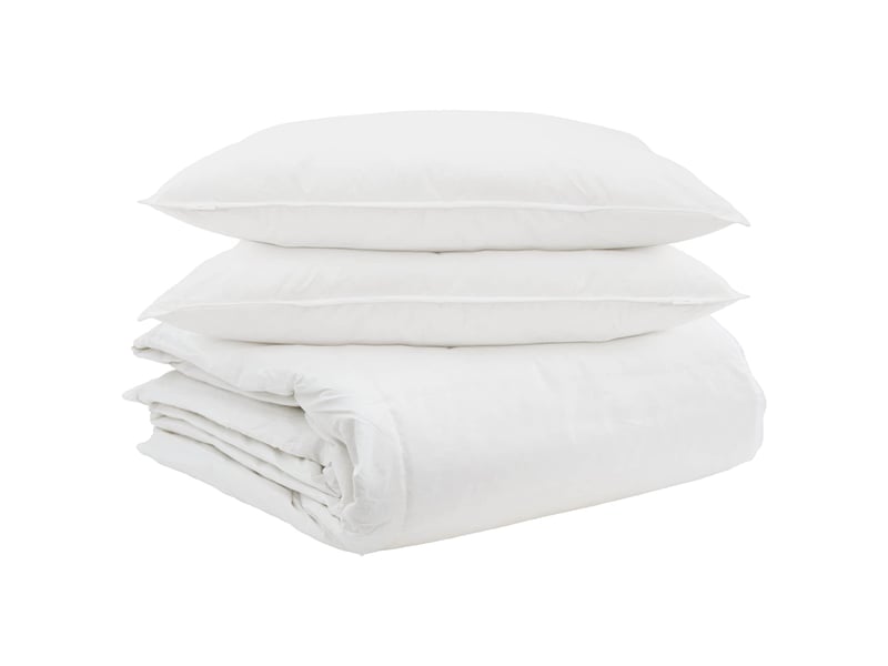  Ensemble de duvet avec oreiller 3 pcs - couette blanc plume de canard  - Conforama A