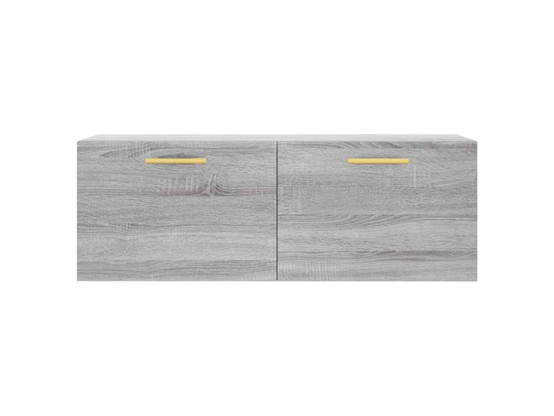  Armoire murale salon sonoma gris 100x36,5x35cm bois d'ingénierie shl3575  - Conforama E