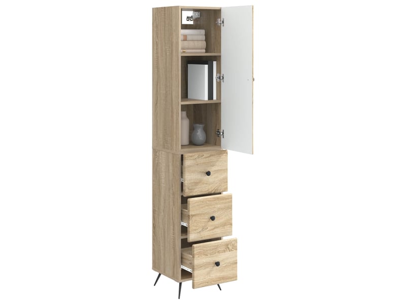  Ensemble de meubles 2 pcs, rangement de salon 34,5x34,5x90 cm bois d'ingénierie shl5338  - Conforama C
