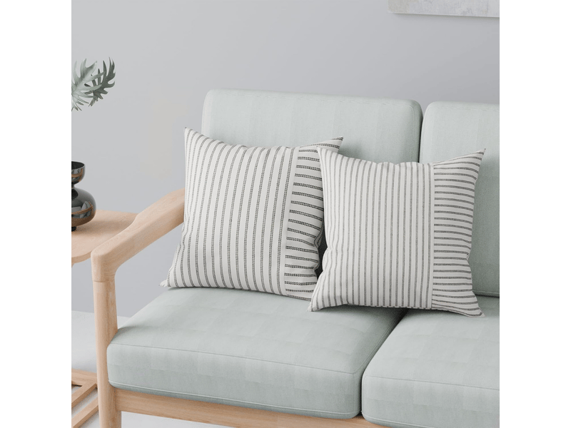  Lot de 2 housse de coussin - 16 x 16 cm, 2, beige patchwork  - Conforama C