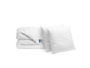 Pack couette très chaude 240x260cm + 2 oreillers moelleux 60x60cm hôtel