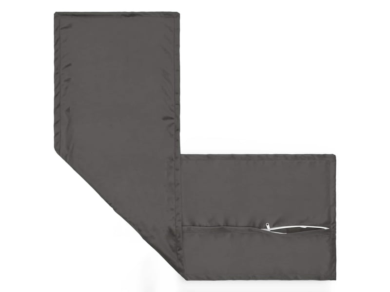  Coussin avec oreiller, coussin décoratifs houten gris foncé 40 x 145 cm fløjl cf51337  - Conforama D
