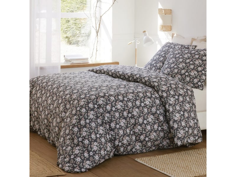  Parure de lit 220x240 cm gaze de coton sakura PD23731 - Conforama B