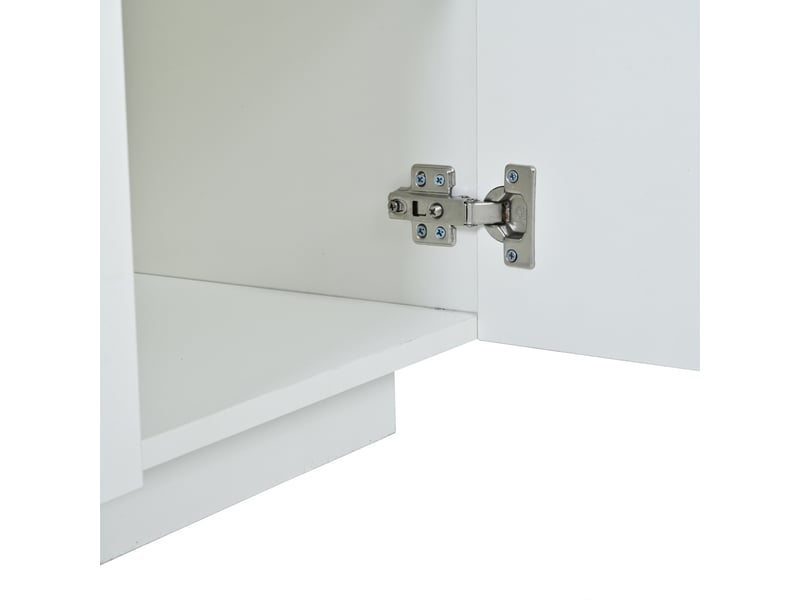  Buffet bas blanc à led – 2 tiroirs, 4 portes, 140 x 35 x 72,5 cm  - Conforama E