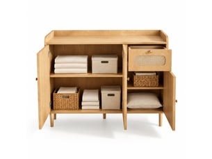 Buffet 3 porte(s) 1 tiroir(s) MEUBLIV - 120 cm coloris bois clair