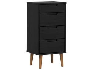 Commode 1 tiroir(s)      coloris noir largeur 40 cm