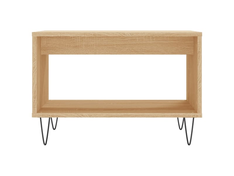  Table basse | table de salon chêne sonoma 60x50x40 cm bois d'ingénierie  - Conforama D